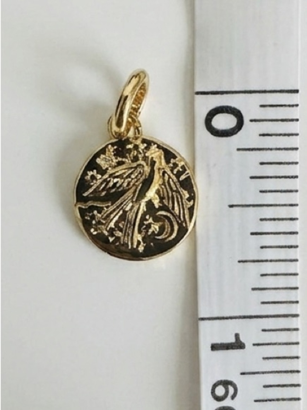 Swallow Medallion Charm - Picture 3 of 4